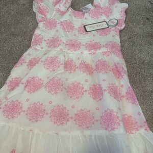 Pink Floral Kids Dress